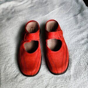 Merrell Mary Jane Leather Comfort Shoes – Red (Women’s) Size 8.5